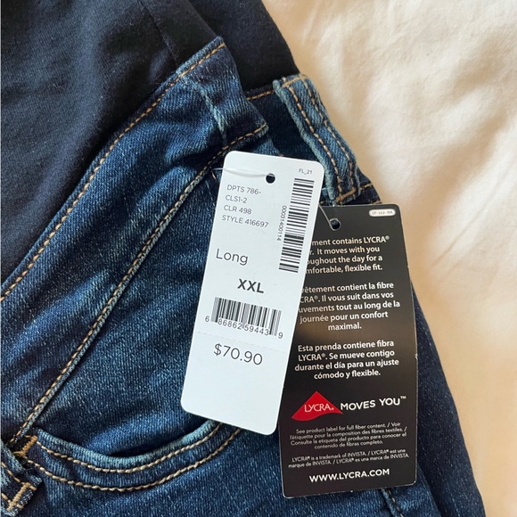 BNWT thyme and maternity tall jeans XXL - Picture 2 of 2